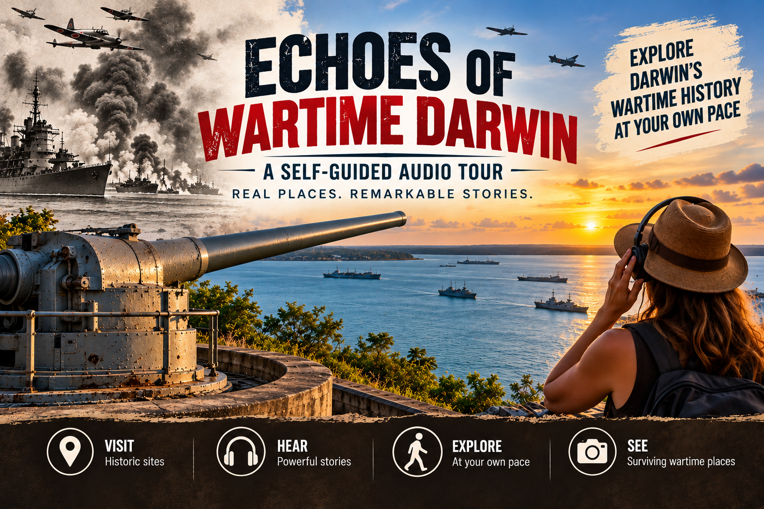 Echoes of Wartime Darwin Poster Administrators Offices